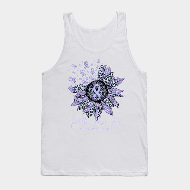 Gastric Cancer Awareness - Sunflower faith hope love Tank Top by vamstudio